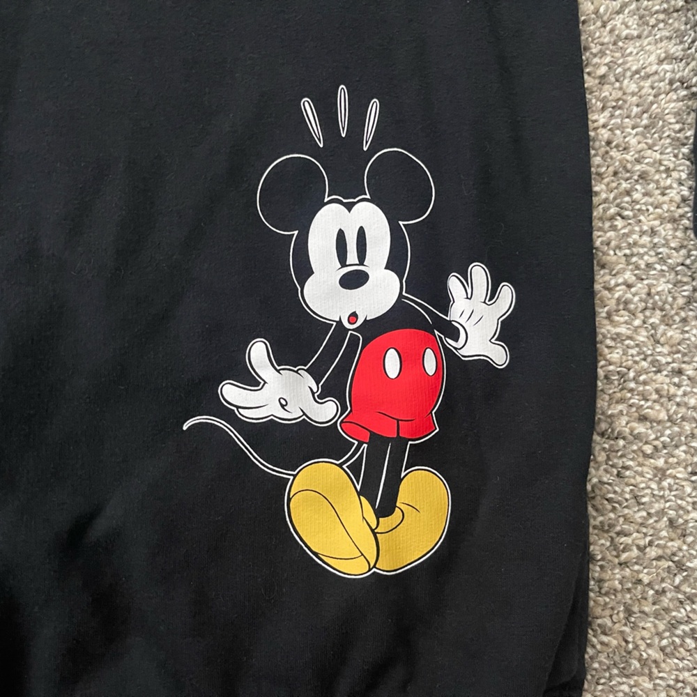 Men’s Disneyland Resort Disney Mickey Mouse Black Crewneck Sweatshirt Size S - Picture 4 of 10